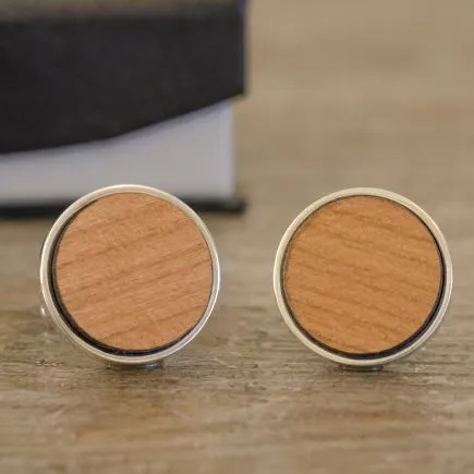 Hiden Message Cufflinks - Cherrywood