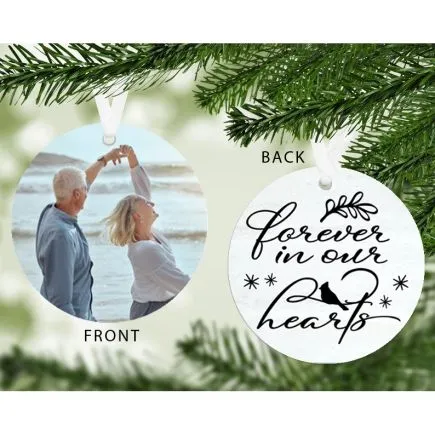 Photo Upload Forever in Our Hearts Decoration
