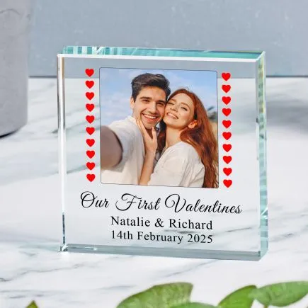 First Valentines Glass Token