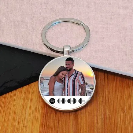 Favourite Song Photo Upload Key Ring