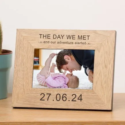 The Day We Met Wood Picture Frame (6