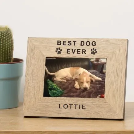 Best Dog Ever Wood Picture Frame (6