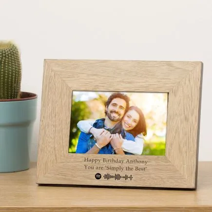 Favourite Song and Message Wood Picture Frame (6