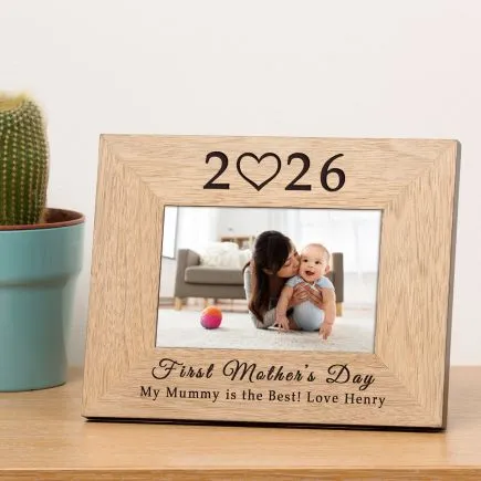 First Mother's Day Wood Picture Frame (6