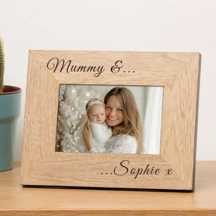 Mummy and..Wood Picture Frame (6