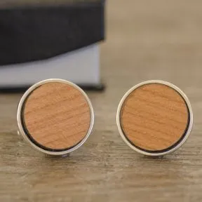 Hiden Message Cufflinks - Cherrywood