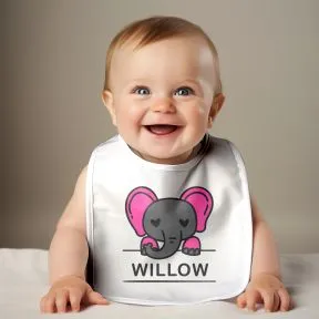 Baby Bib - Cute Elephant