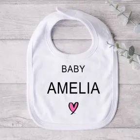 Baby Bib - Heart