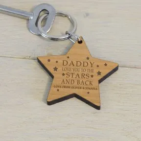 Love you to the Stars and Back Key Ring