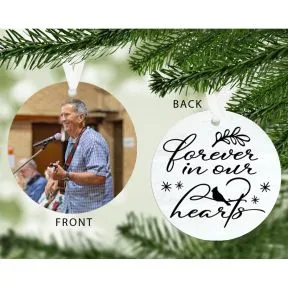 Photo Upload Forever in Our Hearts Decoration