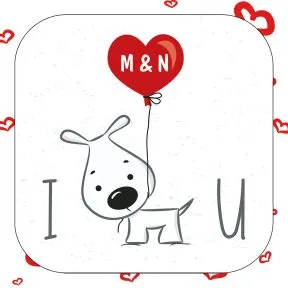 I Woof U Coaster Card