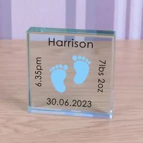 Baby Feet Glass Token