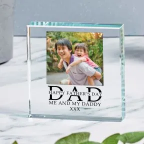 DAD Happy Fathers Day Glass Token