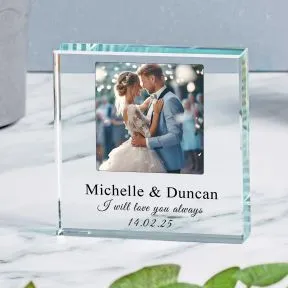 Photo Personalised Glass Token