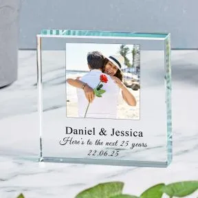 Photo Personalised Glass Token