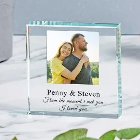 Photo Personalised Glass Token