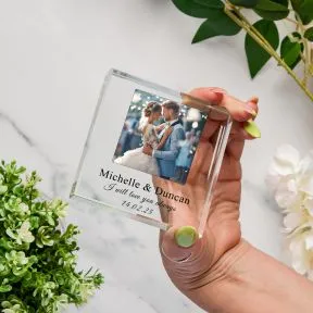 Photo Personalised Glass Token