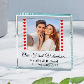 First Valentines Glass Token