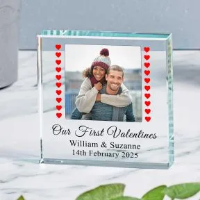 First Valentines Glass Token