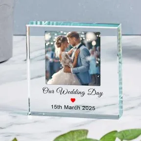 Photo Personalised Glass Token
