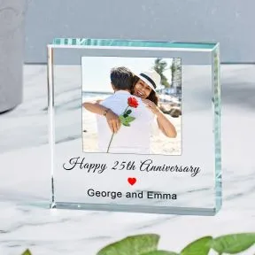 Photo Personalised Glass Token