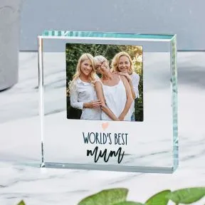 Worlds Best Mum Glass Token