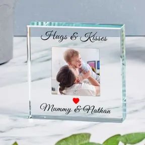 Hugs and Kisses Glass Token