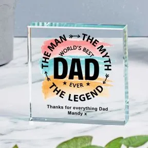 The Man The Myth Glass Token