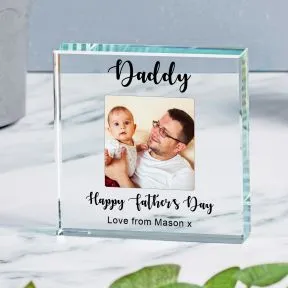 Happy Fathers Day Glass Token