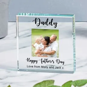 Happy Fathers Day Glass Token