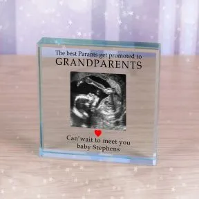Promoted To Grandparents Glass Token