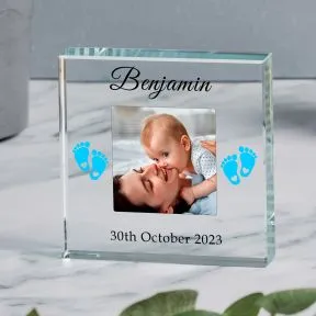 New Baby Glass Token - Gift Boxed