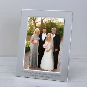 Any Message Silver Plated Picture Frame (6