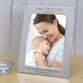 Happy 1st Mother's Day Mummy! Silver Plated Picture Frame (6