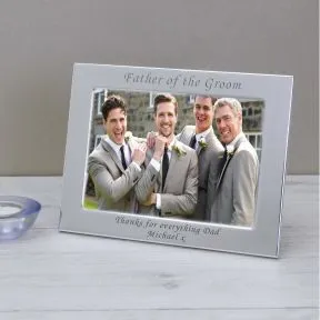 Father of the Groom Silver Plated Picture Frame (6