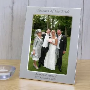 Parents of the Bride Silver Plated Picture Frame (6