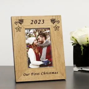 Our First Christmas Wood Frame (6