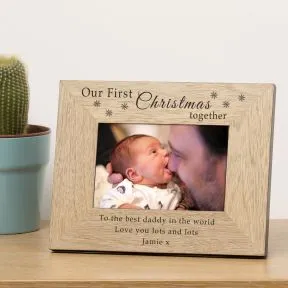 Our First Christmas together Wood Frame (6