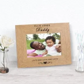 Love Daddy Lots and Lots Wood Picture Frame (6