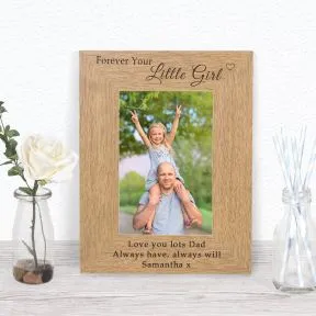 Forever Your Little Girl Wood Picture Frame (6