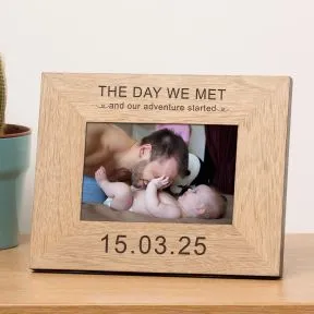 The Day We Met Wood Picture Frame (6