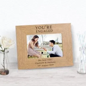 You're Engaged Wood Picture Frame (6