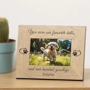 My Favourite Hello Pet Memory Wood Picture Frame (6