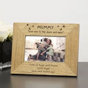 Love You To The Moon Wood Picture Frame (6