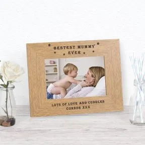 Bestest Mummy Ever Wood Picture Frame (6
