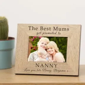 The Best Mums get promoted Wood Picture Frame (6