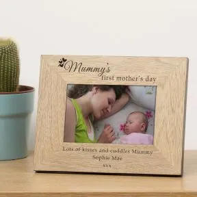 Mummy's first mother's day Wood Picture Frame (6