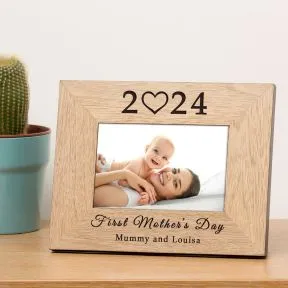 First Mother's Day Wood Picture Frame (6