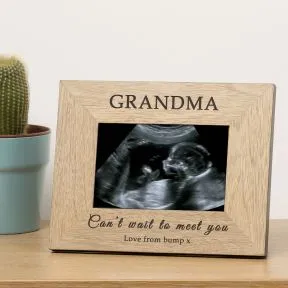 Cant Wait To Meet You Baby Scan Wood Picture Frame (6