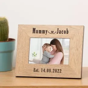 Mummy & New Baby Wood Picture Frame (6
